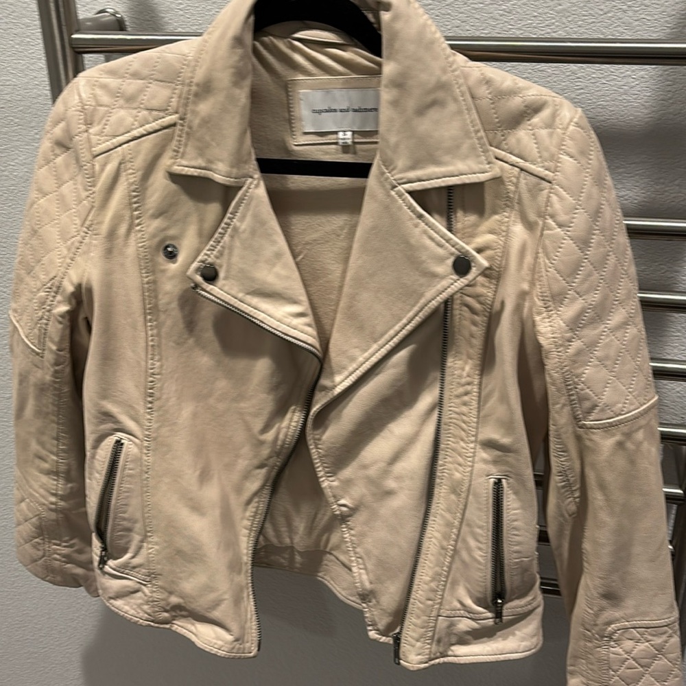 Cupcakes and cashmere leather jacket